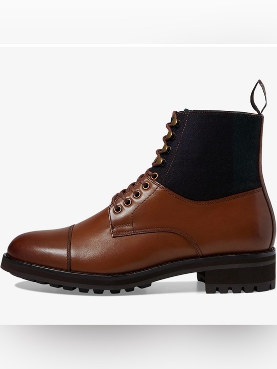 Polo Ralph Lauren BRYSON LEATHER & WOOL CAP-TOE BOOT Men’s Size US 14 Brown main image 9